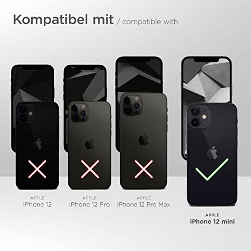 moex Leap Case Compatible with Apple iPhone 12 Mini Case with Camera Protector and Screen Protector, Comprehensive Protection, Shockproof Case, Hard Back Case - Fire Red