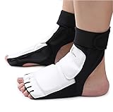 Wonzone Taekwondo Training Boxing Foot Gear Martial Arts Protector Sparring Gear Muay Thai Kung Fu Tae Kwon Do Feet Protector TKD Foot Gear Support for Men Women Kids