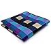 Shlax&Wing Checked Blue Pink Brown Handkerchieves Mens Neckties Hanky