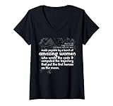 Womens Apollo 11 Moon Landing 50th Anniversary Design Woman Girl V-Neck T-Shirt