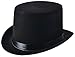 NJ Novelty - Black Felt Top Hat, Costume Dress Up Party Hat