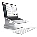 Laptop Stand - Bestand Aluminum Cooling MacBook Stand: [Update Version] Stand, Holder for Apple MacBook Air, MacBook Pro, All Notebooks, Sliver (Patented)