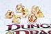 HD Polyhedral Dice DND Game Dice Set for Dungeons and Dragons(D&D) Pathfinder Roleplaying Game RPG MTG Table Game,Board Games Red & Yellow Transparent Dice Set with Dice Pouch