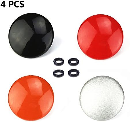 LXH (4 Packs ) Metal Bulged Surface Soft Release button Finger Touch for Fujifilm XT20 X100F X-T2 X100T X-PRO2 X-T10 X-PRO1 X-E2S X100 X100S X10 X20 X30 X-E1 X-E2 STX-2 (Black+Red+Silver+Orange)