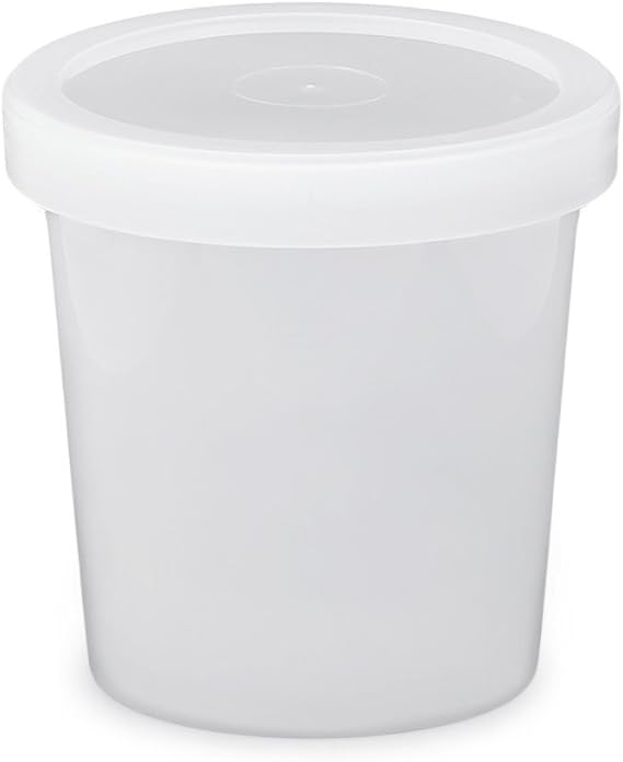 16 oz. (Pint) Freezer Storage Containers with Lids Food