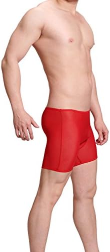 GuPoBoU168 Mens Sheer See-through Mesh Shorts Boxers Underwear