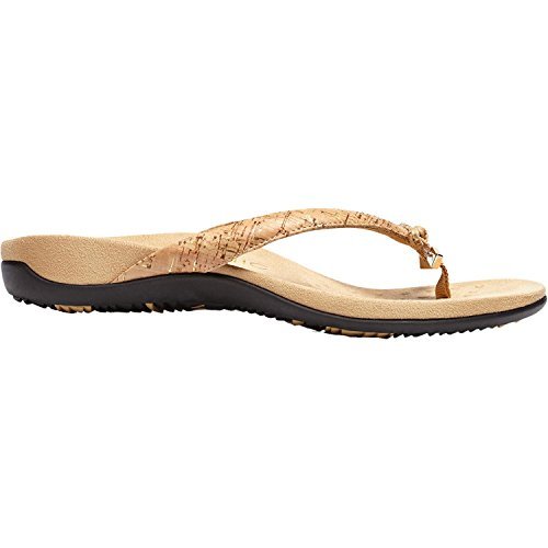 Vionic Womens Rest Bella Ii Toepost Sandal Gold Cork Size 10 Wide