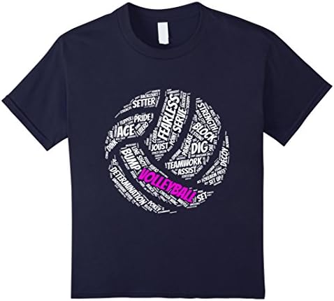 Kids Kids Volleyball Apparel - Volleyball sayings shirt for girls 12 Navy