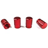Aluminum Alloy Tire Valve Stem Caps (Red)