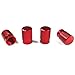 Aluminum Alloy Tire Valve Stem Caps (Red)