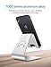 Bestand Aluminum iPhone 7 Plus Desk Stand Holder Compatible with All Smartphone with Cases - Silver