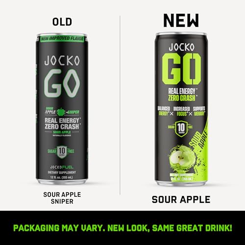 Jocko GO Energy Drink KETO, Vitamin B12, Vitamin B6, Electrolytes, L