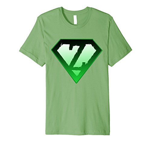 Mens Zombie Survival Kit For Smokers:  Super Z tshirt  XL Grass