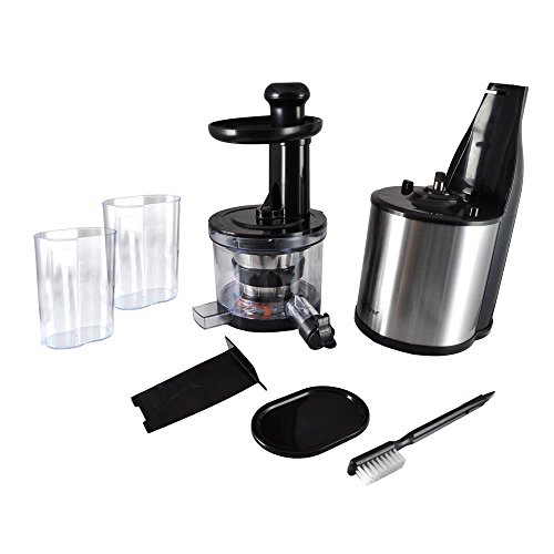 NutriChef Stainless Steel Countertop Juicer Electric Masticating Slow