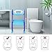 Children Potty Training Seat with Ladder - CrazyLynX Adjustable Baby Toilet Trainer Seat with Step Stool Ladder and Soft Toilet Seat, Sturdy & Non-Slip, for Todderls Baby Children (Purple & Blue)