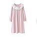 ASHERANGEL Kids Girls Retro Lace Bowknot Nightgown Long Sleeve Cotton Sleepwear