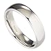 6mm White Tungsten Carbide Polished Classic Wedding Ring Size 9.5