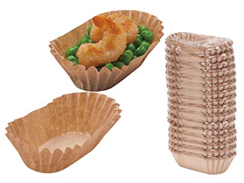 サンナップ 【紙製 おかずカップ】 クラフトカップ お弁当 お菓子 OCNM320SMZ (長丸小 320枚)