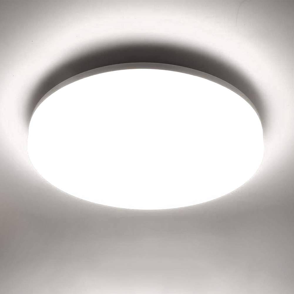 Airand 5000K LED Ceiling Light Flush Mount 18W 1650LM Round LED Ceiling Lamp for Kitchen, Bedroom, Bathroom, Hallway, Stairwell, 9.5'', Waterproof IP44, 80Ra, 150W Equivalent (Daylight White): Home Improvement