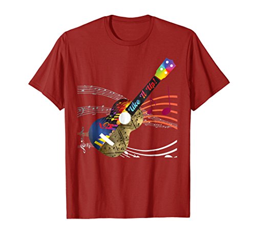 Let's Jam Ukulele Mercantile DDDezignsUke It UP with musical notes! Ukulele design T-ShirtOEKO-TEX STANDARD 100