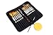 Artist Paint Brush Set, Oil-15 Different Sizes Nice Gift for Artists, Metal Ring Made of Copper Tubes, Free Painting Knife,Watercolor Sponge and a Detail Brushes (White)