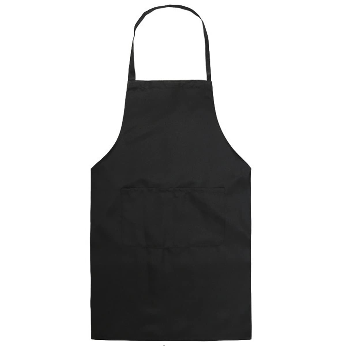 Chefs Apron with Front Pockets Cooking Kitchen Apron for Men Women Unisex Waterproof Washable Cleaning Catering Apron Durable Comfortable Work Apron for Baking Restaurant BBQ Coffee House (Black)