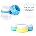 YUEAON 3 pack 30ML Silicone Travel Size Containers For Toiletries Leak Proof Cream Jars Travel Accessories