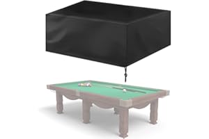 RASTKY Waterproof Durable 9ft Billiard Table Cover Dustproof Furniture Protection Box/Cover for Indoor Outdoor - 210D Oxford 
