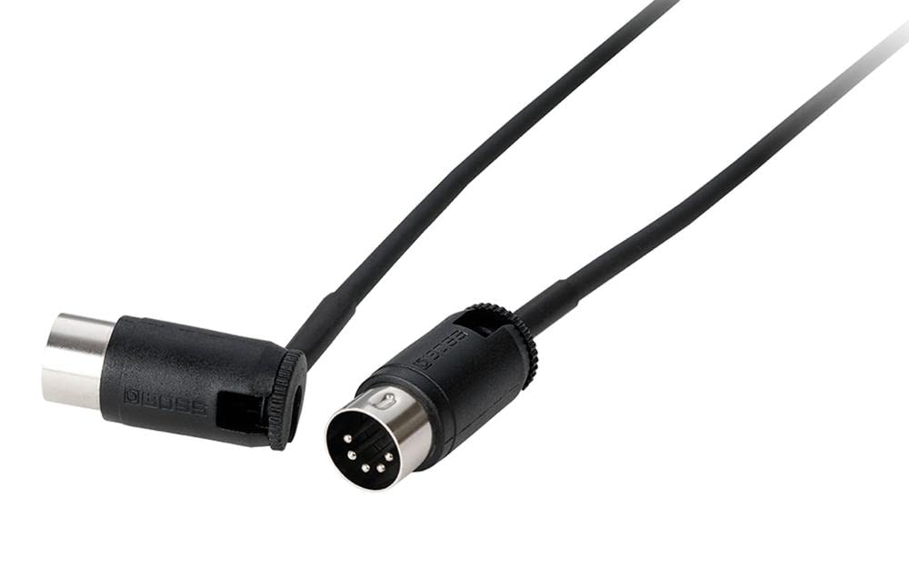 BOSS BMIDI-PB2 – 2ft/60cm Space-Saving Midi Cable with Multi-Directional Connectors Perfect for Pedalboards And All Midi Applications