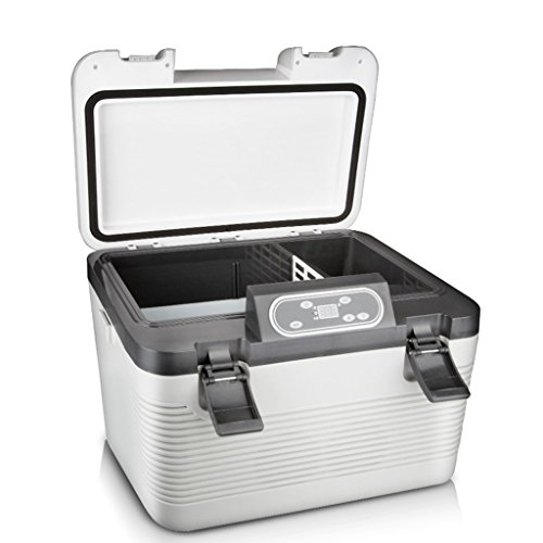 Car Refrigerator Jadeking@ 19L White Refrigeration, Cold And Warm Car Home Dual Double Cooling 220V AC / 12V DC