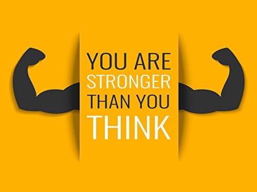 Exercise Motivational Poster for the Athlete Home Gym, Beautiful Wall Art Decor to Help Inspire Workouts (18X24 inch Color made and shipped in the USA)