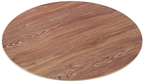 Amazon Com Yanco Wd 310 Round Wooden Tray 10 Diameter Melamine Brown Color Pack Of 24 Industrial Scientific