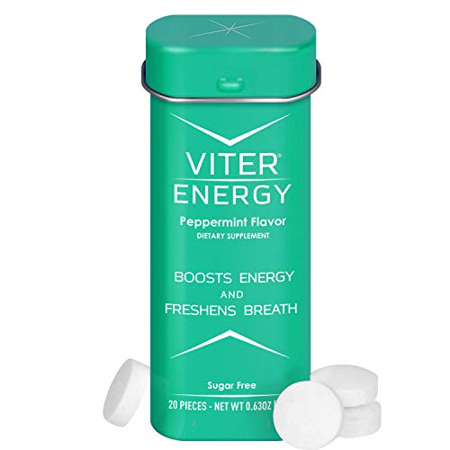 Viter Energy Caffeinated Mints 40mg Caffeine, B Vitamins, Sugar Free