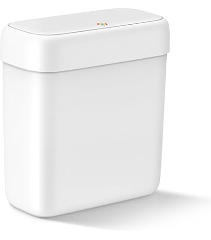 Naisu Bathroom Trash Can With Lid,4Gallons/15iters Garbage Can With Pop-Up Lid, Small Trash Can Dog Proof, Plastic Trash Bin ,Waste Basket For Bathroom, Bedroom, Kitchen,Living Room(Assorted - View #7