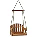 Gardirect Wooden Swing Seat Bird Feeder, Tray Feeder(Cedar)