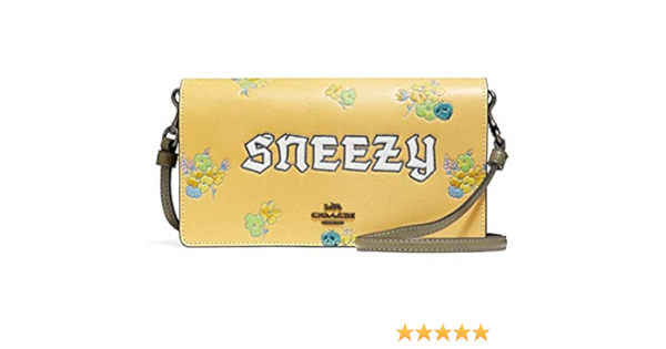 coach purse with sunflowers