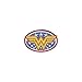 Tervis DC Comics Wonder Woman Emblem Made in USA Double Walled Insulated Tumbler Travel Cup Keeps Drinks Cold & Hot, 24oz, Blue Lid