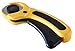 Quilter’s Cut Deluxe Rotary Cutter, 45mm Ergonomic Handle Works with All Major Brands (45mm, Yellow)