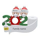 MAXORA 2020 Covid Quarantine Personalized Ornaments