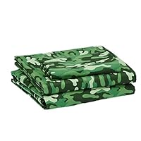 Amazon Basics Kids Camo Crew Soft, Easy-Wash Microfiber Sheet Set - Twin, Grass Green Camo Amazon Basics Kids Camo Crew Soft, Easy-Wash Microfiber Sheet Set - Twin, Grass Green Camo