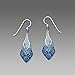 Adajio by Sienna Sky Lake Blue 3-part Necktie Sterling Silver Earrings 7445