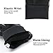OZERO Touch Screen Gloves for Men, Cold Weather Windproof Thermal Glove for Smartphone Texting - Non-Slip Silicone Gel and Hand Warmers for Mens' Cycling and Running