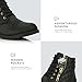 DailyShoes Women's Ankle Boots Combat Bootie Low Heel Lace Up Zippered Pocket Lovely Soft Flat Indoor Memory Foam Footwear Shoes Exclusive Credit Card Susan-01 Black Pu 9
