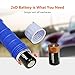 Adakiit Battery Powered Liquid Transfer Pump Multi-Purpose Siphon Pump Transfer Pump for Fuel Gas Oil Gasoline Water (Blue)