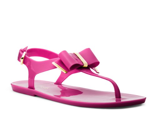 michael kors jelly sandals bow