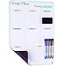 17x12 inch Dry Erase Whiteboard - Magnetic Fridge Calendar - White Board Calendar for Refrigerator