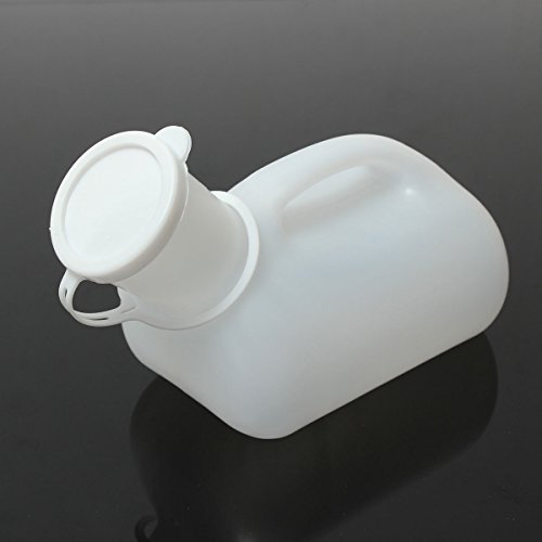 Travel Supplies - White 1000ml Male Men Urinal Spill Resistant Portable Plastic Pee Bottle Camping Toilet - Men Urinal Bottle Male Urinals Mens Medical Portable Urine Cups - For - 1PCs - Thumbnail 6