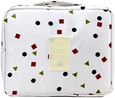 Itraveller Printed Multifunction Portable Travel Toiletry Bag Cosmetic Makeup Pouch (White)