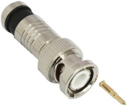 BNC Male Compression Coax Connectors RG59 Pack of 10 Pcs