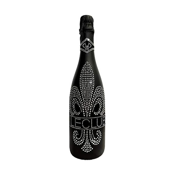 Das Sekt Geschenk - LECLUB DIAMOND black- trocken (0,75 l) mit geschliffenen Schmuckkristallen/tolles Geschenk für… – Bild 3